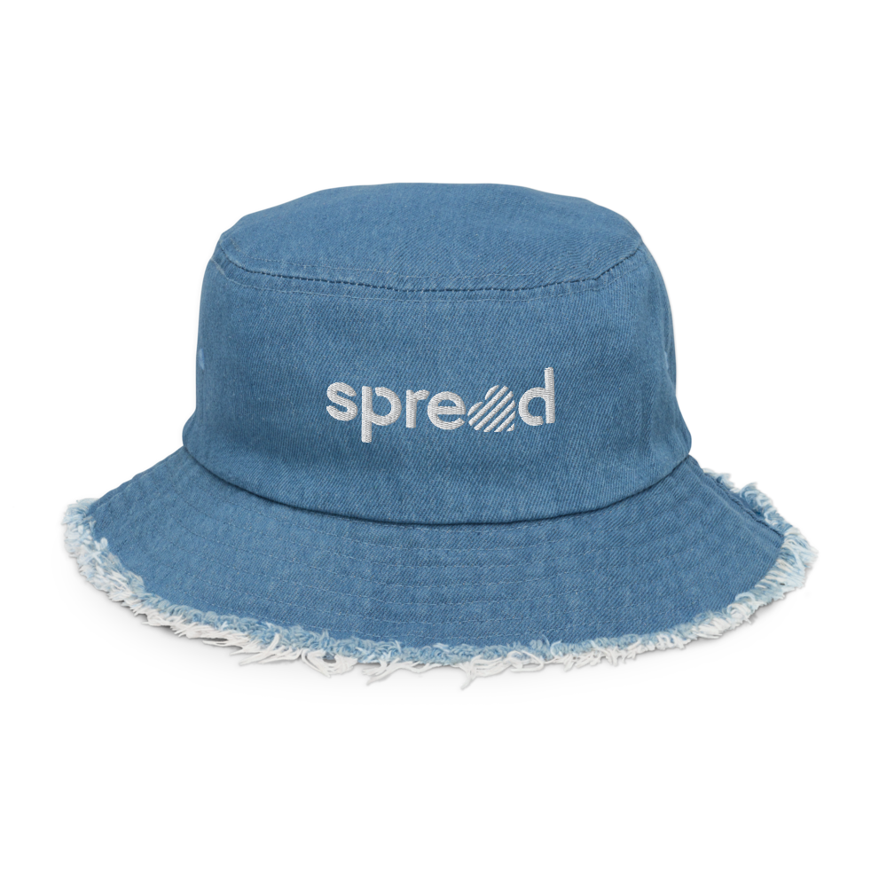 Distressed Denim Bucket Hat